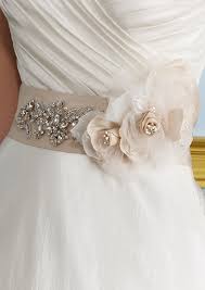 Wedding dress is pink waist sash